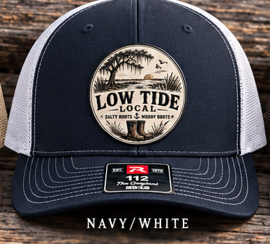 Low Tide Local Live Oak Marsh Trucker Hat in Navy/White