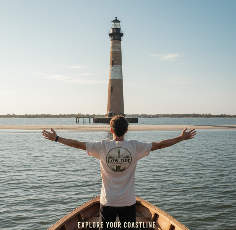 Morris Island Lighthouse Graphic Tee