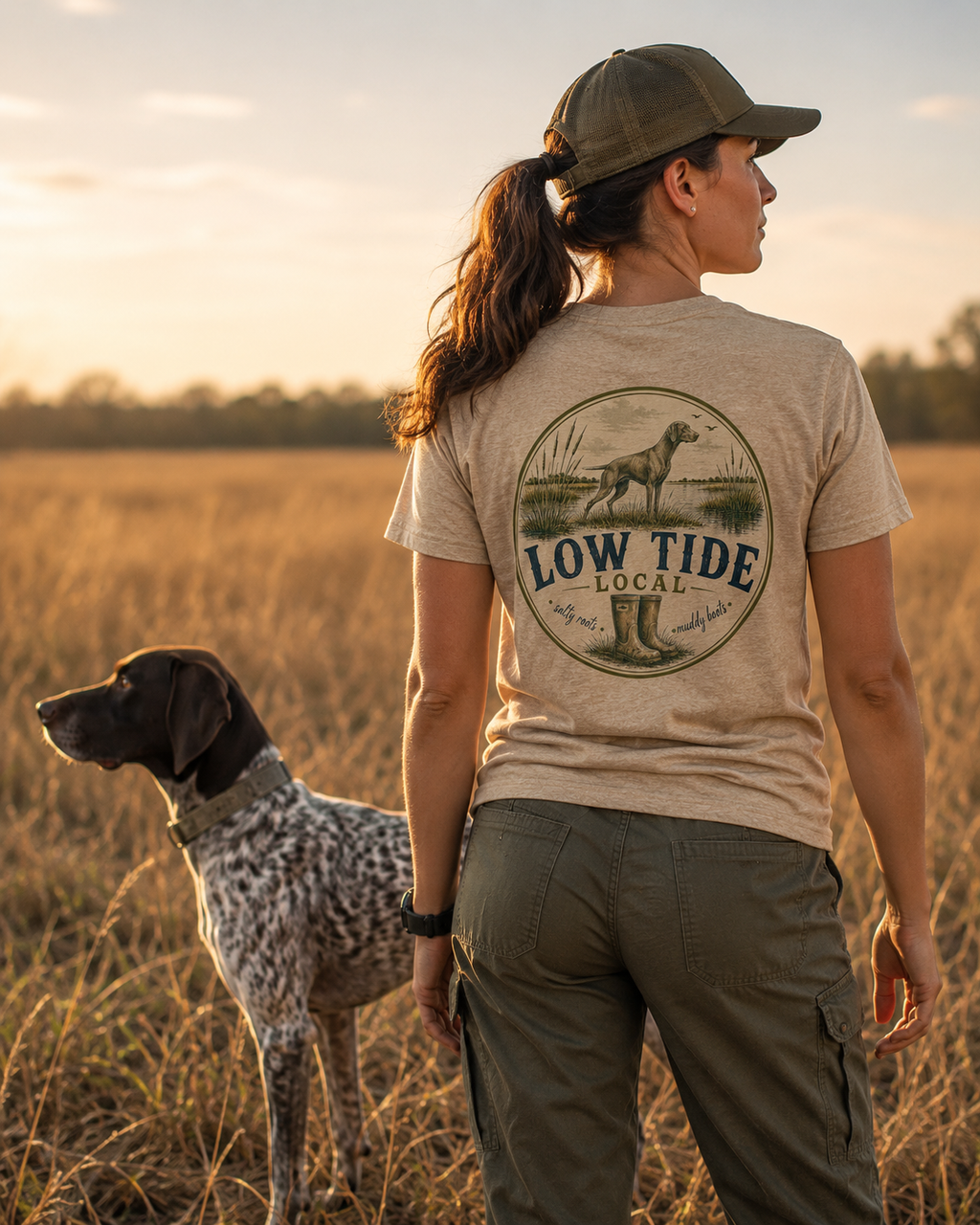 Low Tide Local Marsh Pointer Graphic Tee