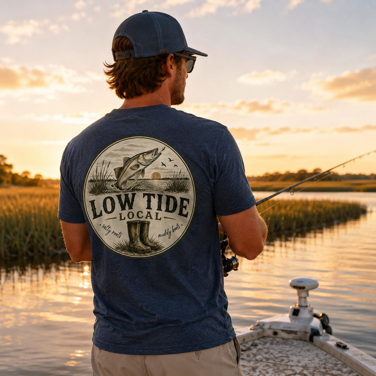 Low Tide Local Snook Strike Graphic Tee