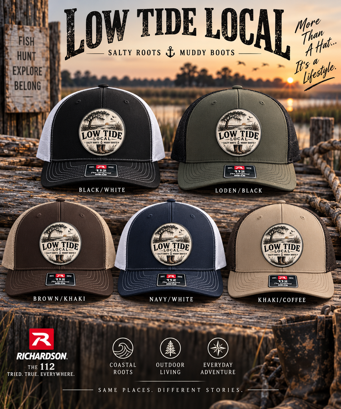 Low Tide Local Live Oak Marsh Trucker Hat