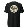Low Tide Local Setter's Stand Tee in Charcoal Black triblend — back view