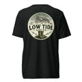 Low Tide Local Spiny Lobster Tee in Charcoal Black triblend — back view