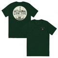 Tybee Island Lighthouse Tee in Emerald triblend — front and back view